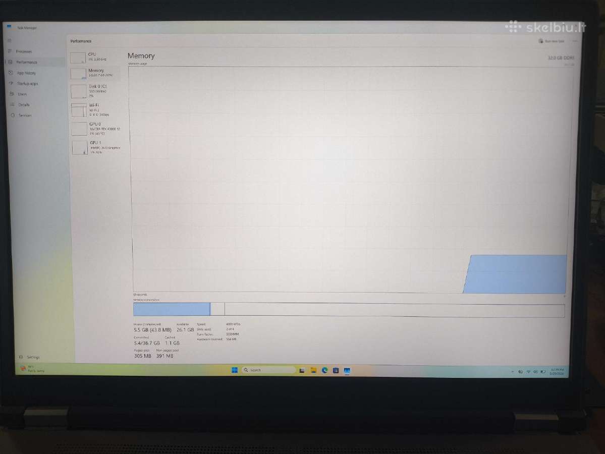 Thinkpad 4k+ 600 Nit i9-12950hx 1tb Rtx A3000 12gb - nuotraukos Nr. 8