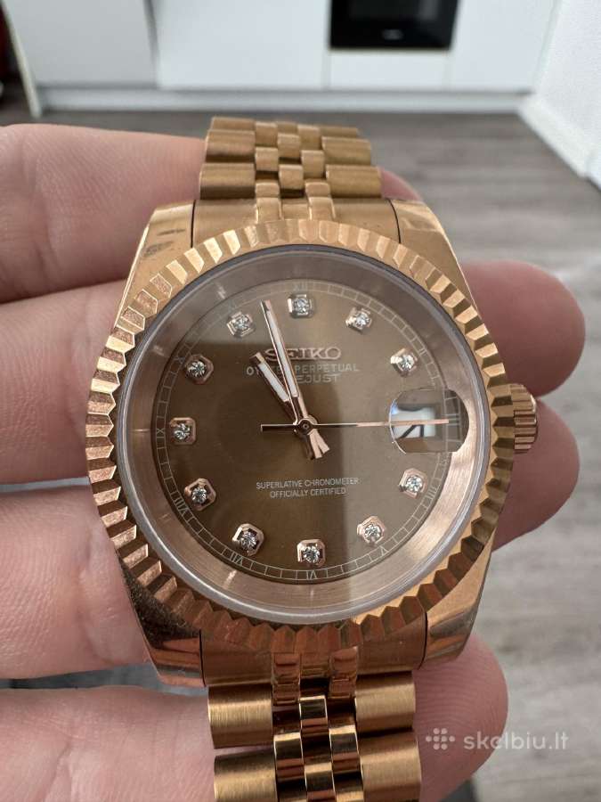 "Seiko Mod Datejust – Rosgold" - nuotraukos Nr. 3