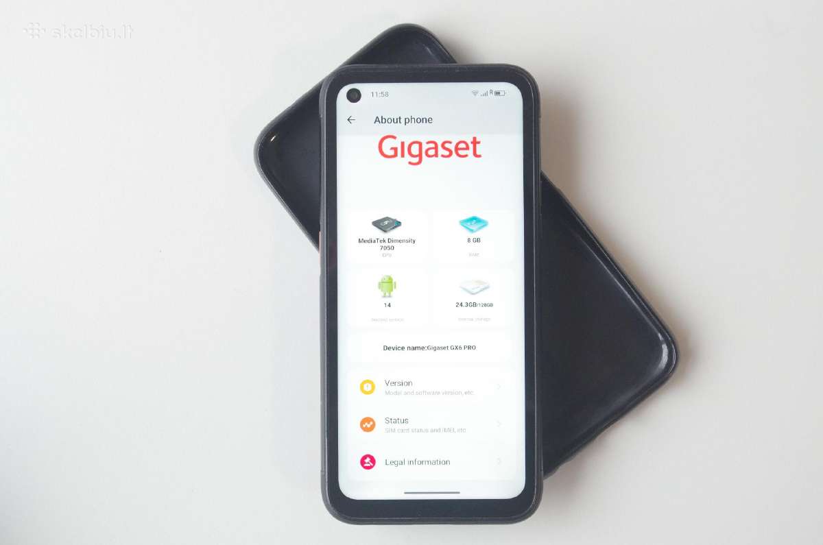 Profesionalus Gigaset Gx6 Pro telefonas - nuotraukos Nr. 4