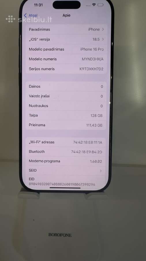 iPhone 16 pro - nuotraukos Nr. 3
