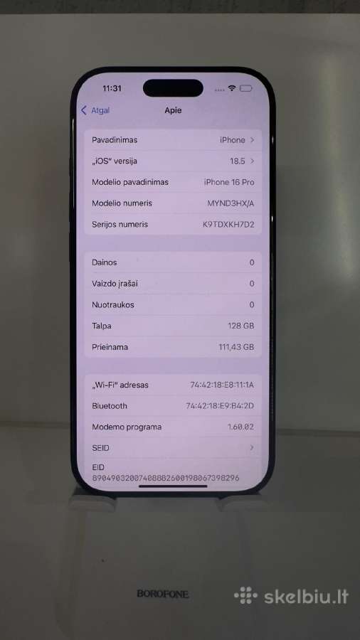 iPhone 16 pro - nuotraukos Nr. 4