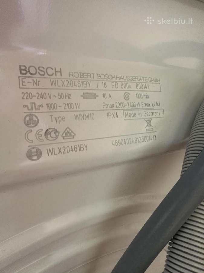 Bosch skalbimo mašina_naudota - nuotraukos Nr. 3