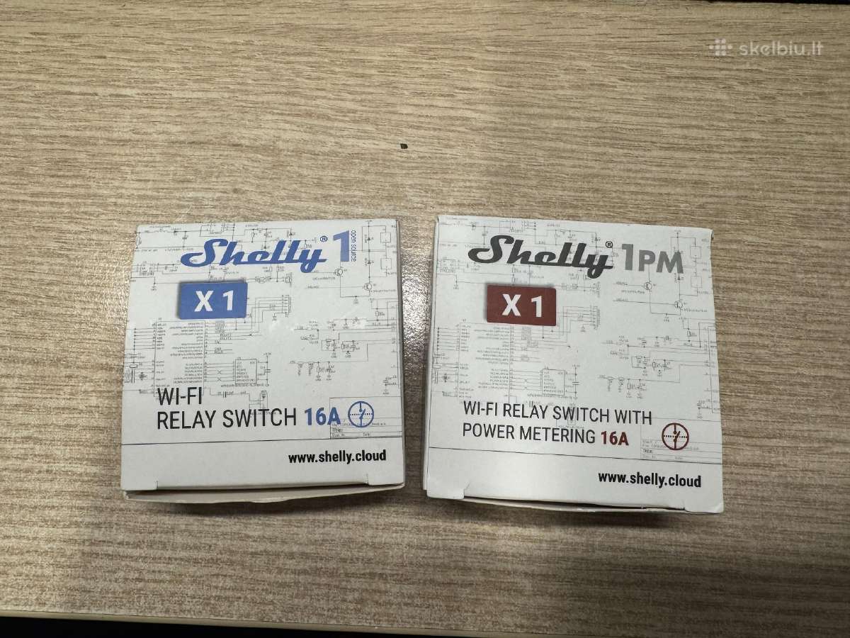 Išmanioji rėlė Shelly 1pm 16a - nuotraukos Nr. 3