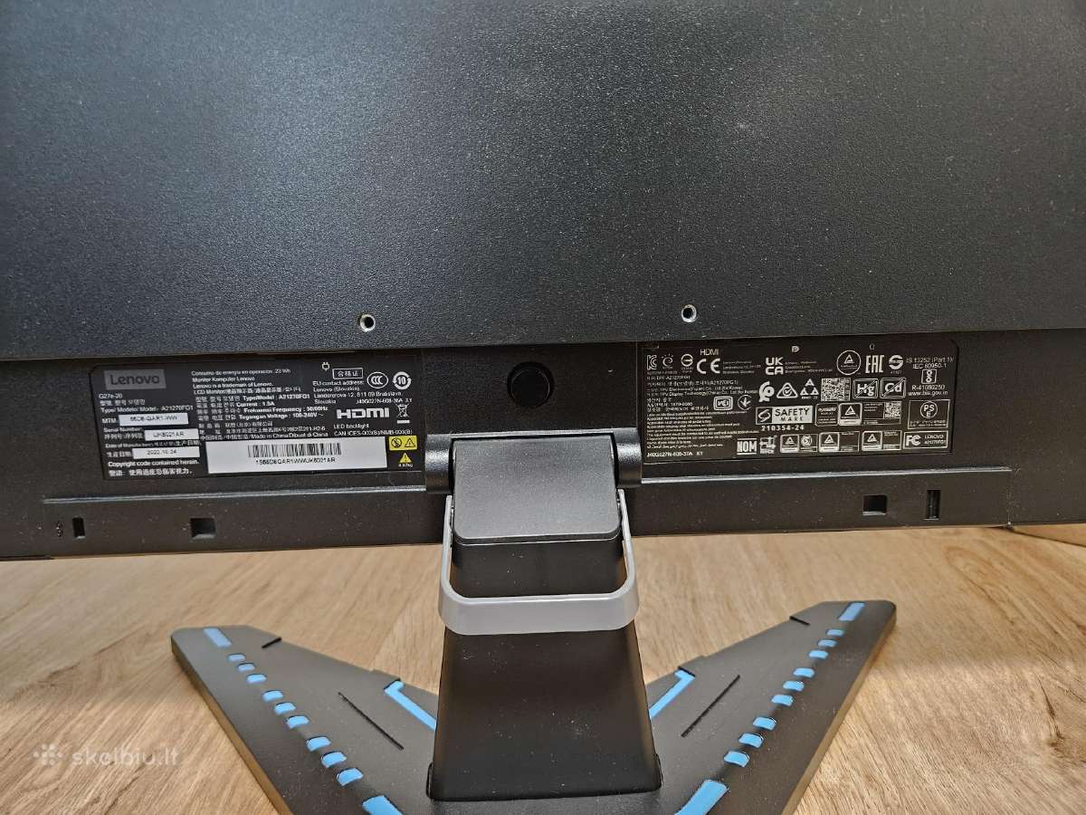 Lenovo G27e-20 27" Fullhd 120hz 1ms monitorius - nuotraukos Nr. 6
