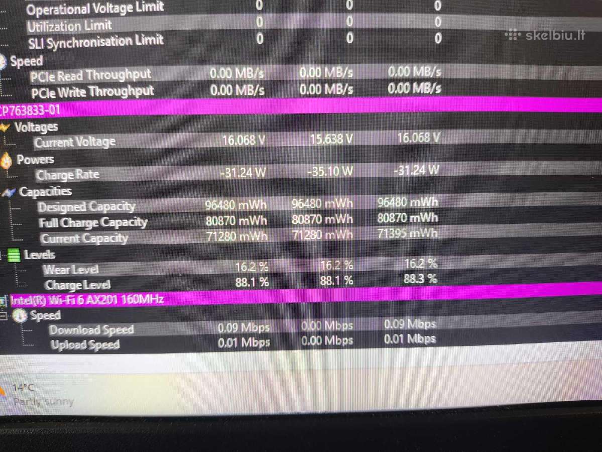 15.6 i9-108850h 32gb 1tb Rtx 3000 6gb 16% - nuotraukos Nr. 7