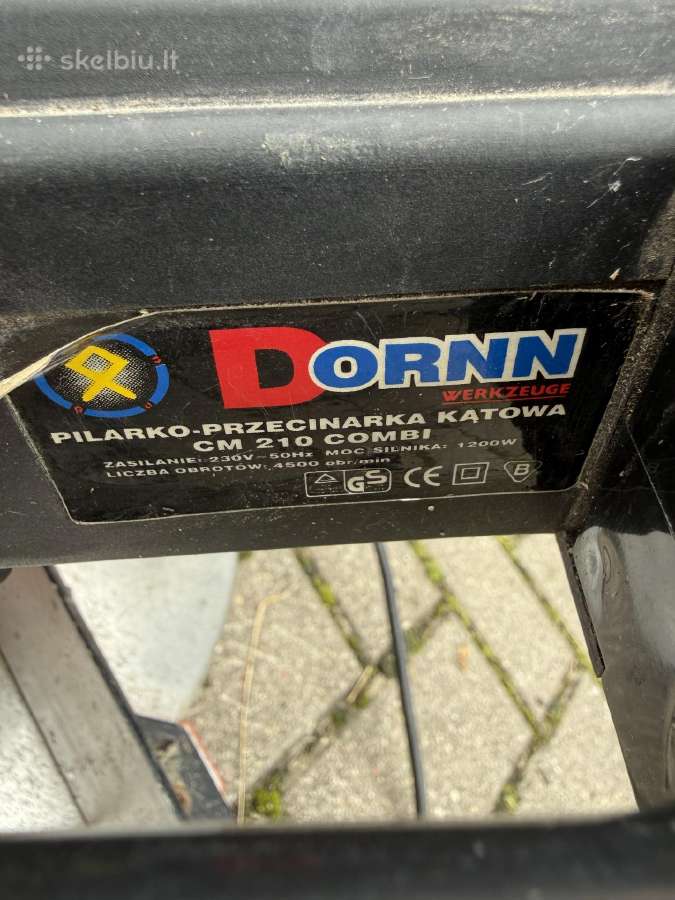 Kampinis skersavimo pjūklas Dornn combi 210 1200w - nuotraukos Nr. 3