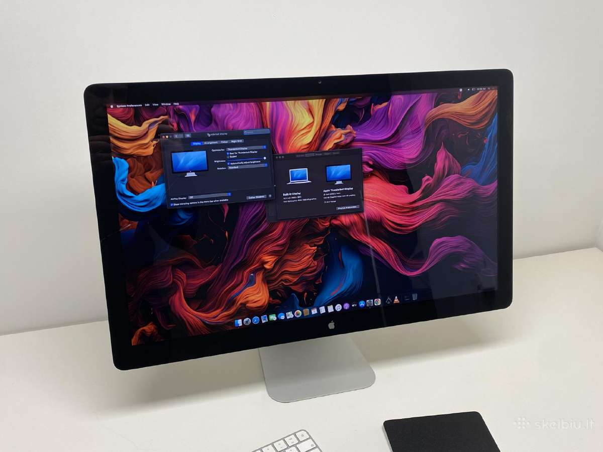 Apple Thunderbolt Display (27 colių) monitorius. - nuotraukos Nr. 7
