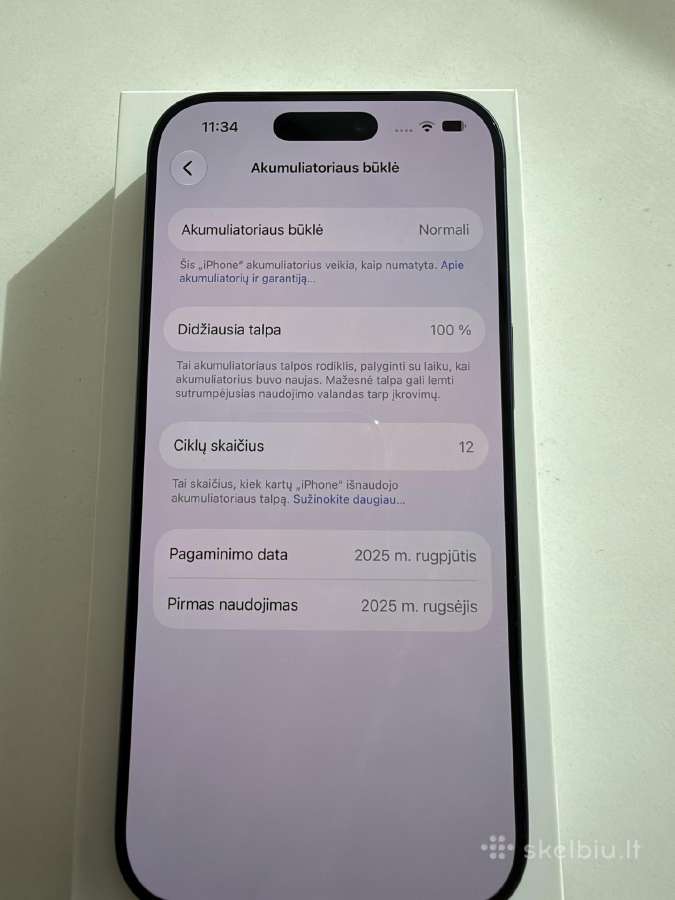 Ekspozicinis iPhone 17 Pro 256gb Deep Blue - nuotraukos Nr. 4