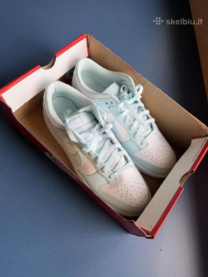 Nike Dunk Low Retro 47,5 31cm white/glacier blue - nuotraukos Nr. 2