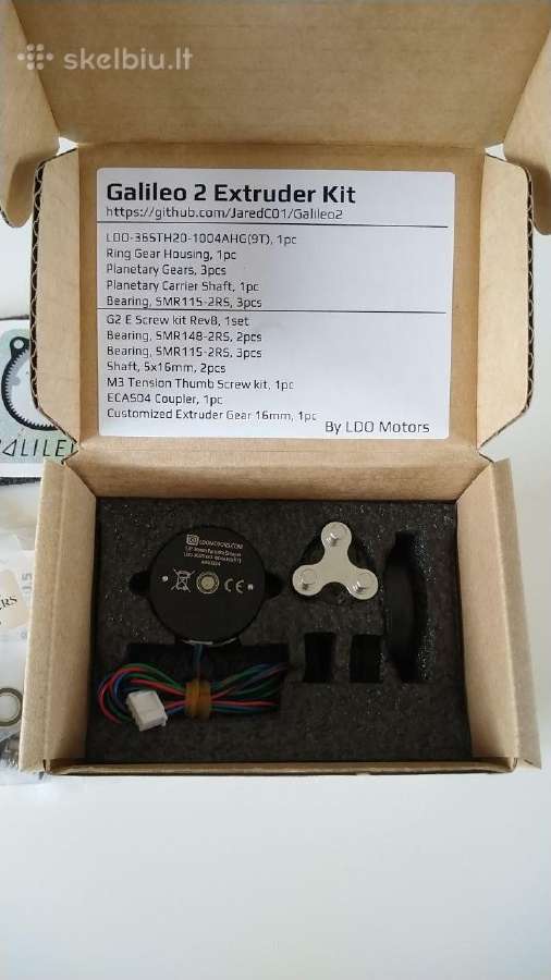 3D printeriui - Galileo 2 Extruder Kit G2e - nuotraukos Nr. 2