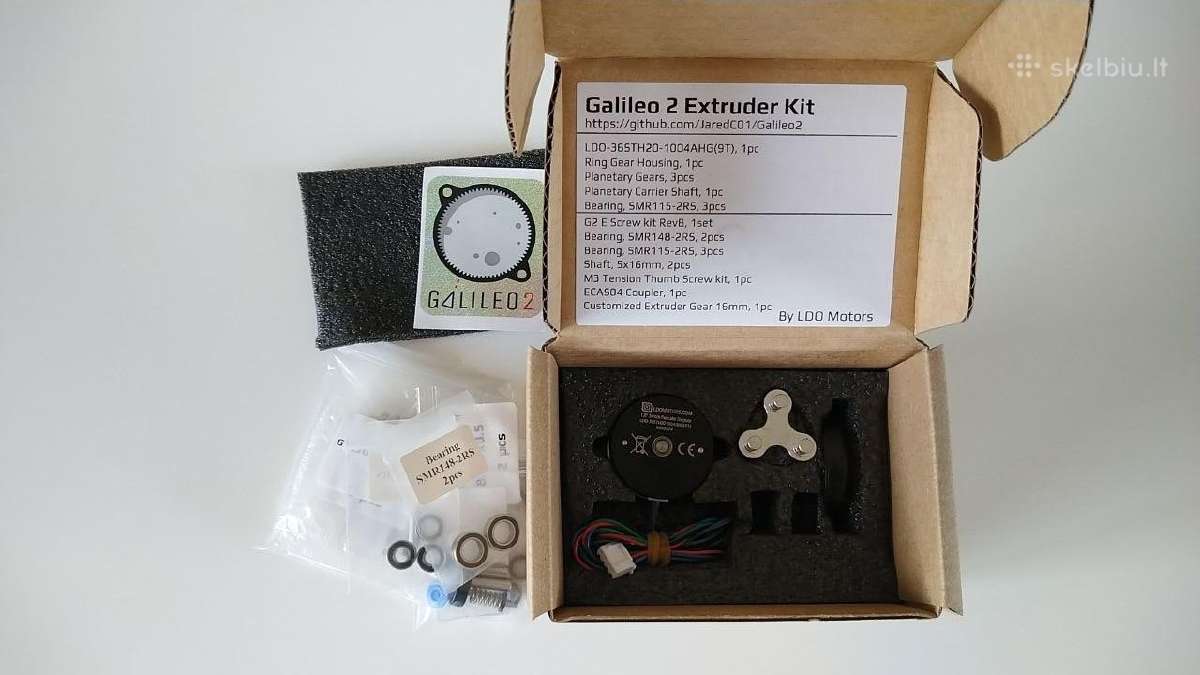 3D printeriui - Galileo 2 Extruder Kit G2e - nuotraukos Nr. 3