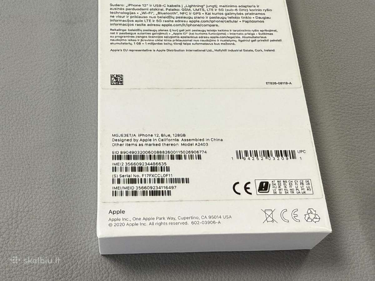 iPhone 12 su 128gb 150e kitas visiškai naujas 300e - nuotraukos Nr. 16