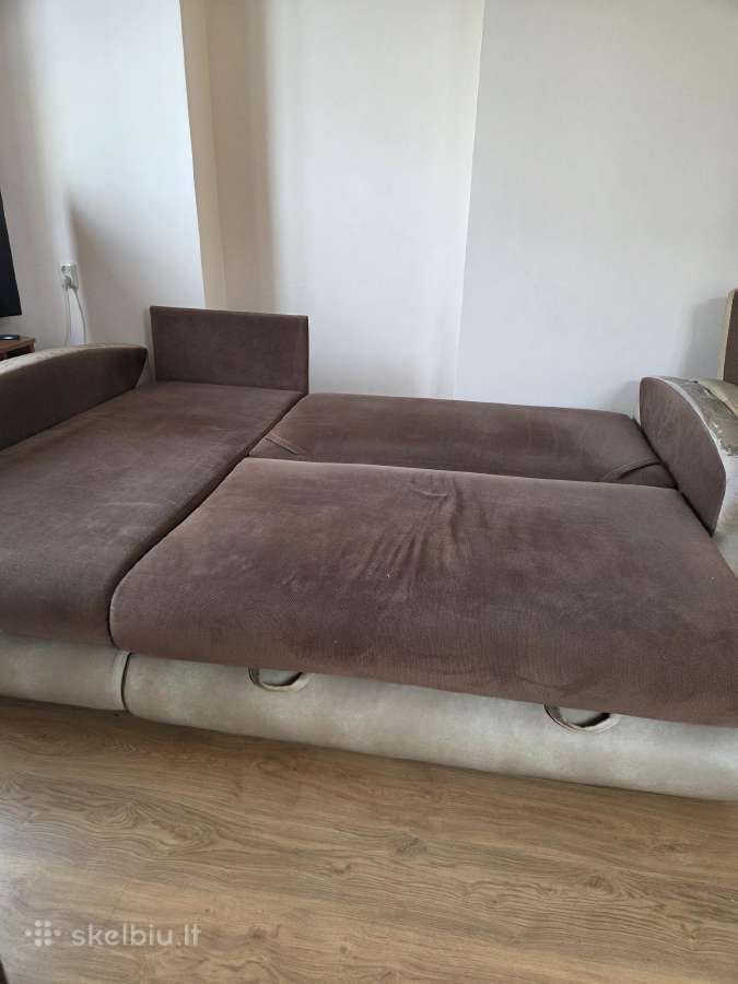 Kampinė sofa-lova ir du foteliai - nuotraukos Nr. 10