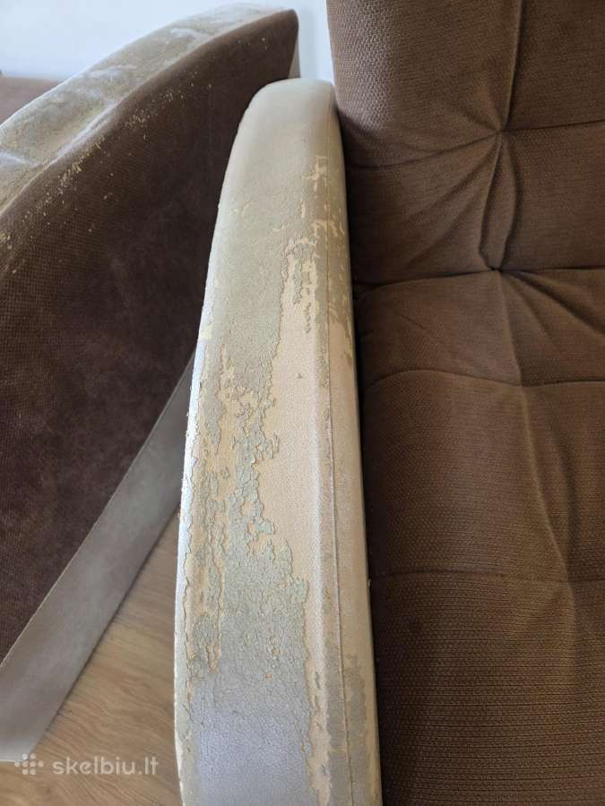 Kampinė sofa-lova ir du foteliai - nuotraukos Nr. 11
