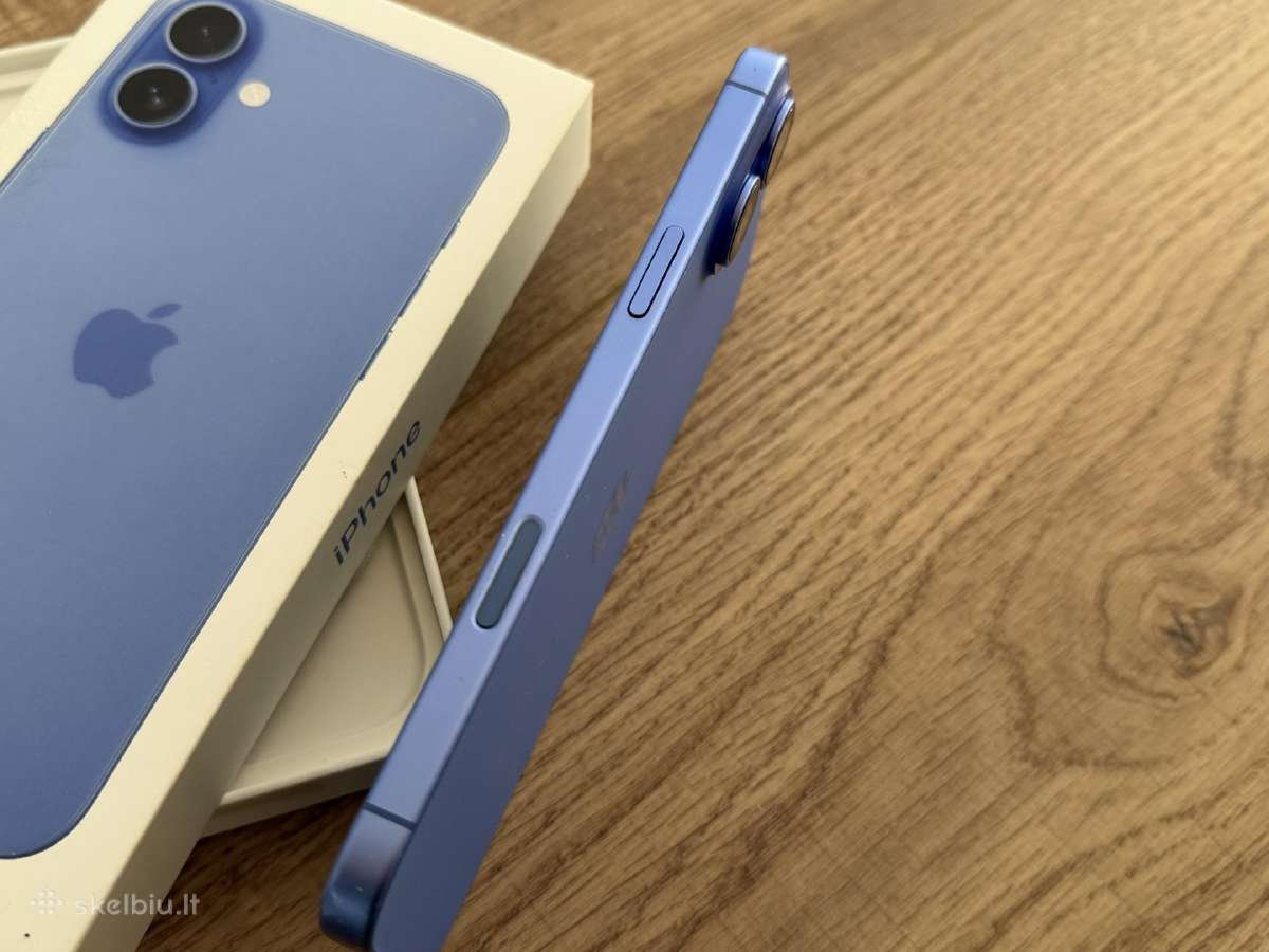 iPhone 16plus 128gb 92% pilnas komplektas - nuotraukos Nr. 4