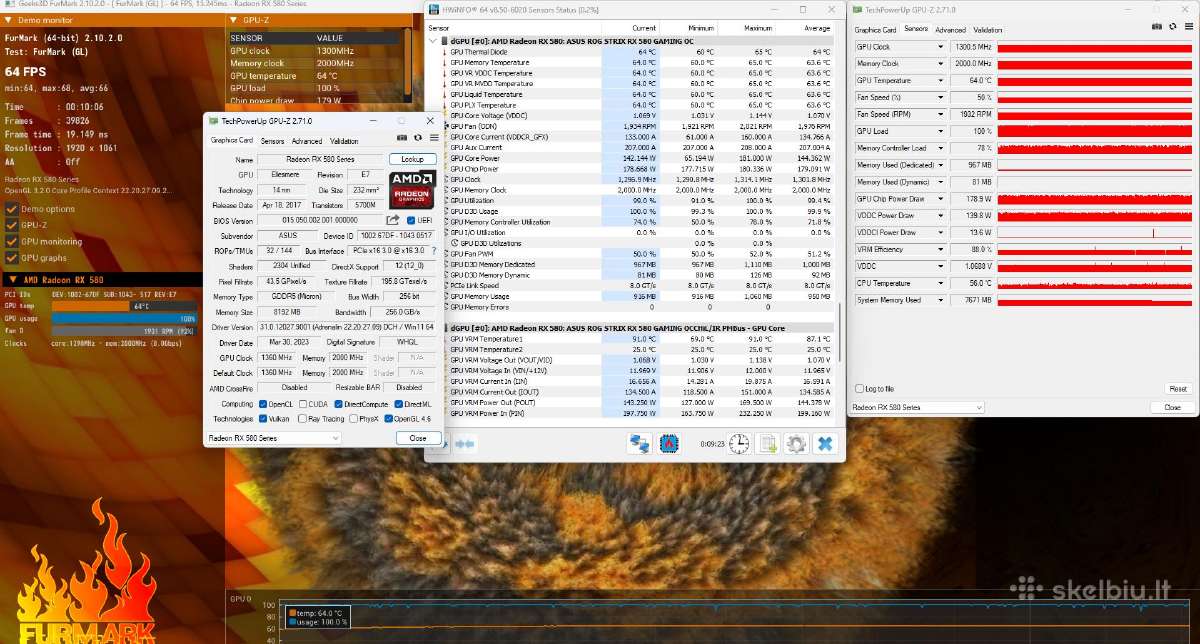 Asus Rog Strix Rx 580 Gaming Oc - nuotraukos Nr. 8