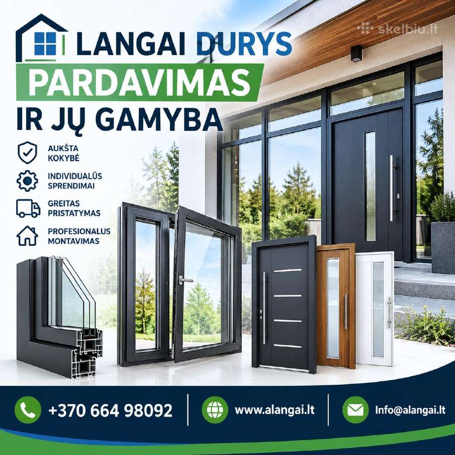 Langų išpardavimas įėjimo durys - nuotraukos Nr. 24