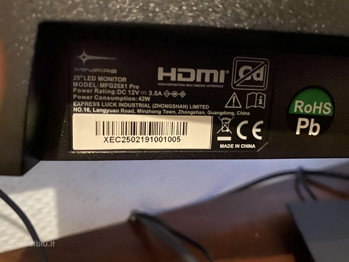 Monitor Minifire 300 hz - nuotraukos Nr. 3
