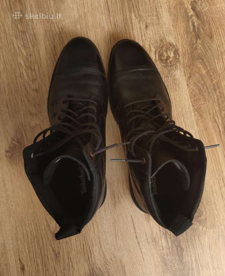 Timberland juodi odiniai auliniai batai 45.5 dydis - nuotraukos Nr. 3