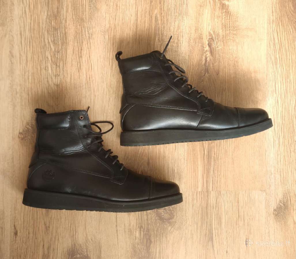 Timberland juodi odiniai auliniai batai 45.5 dydis - nuotraukos Nr. 4