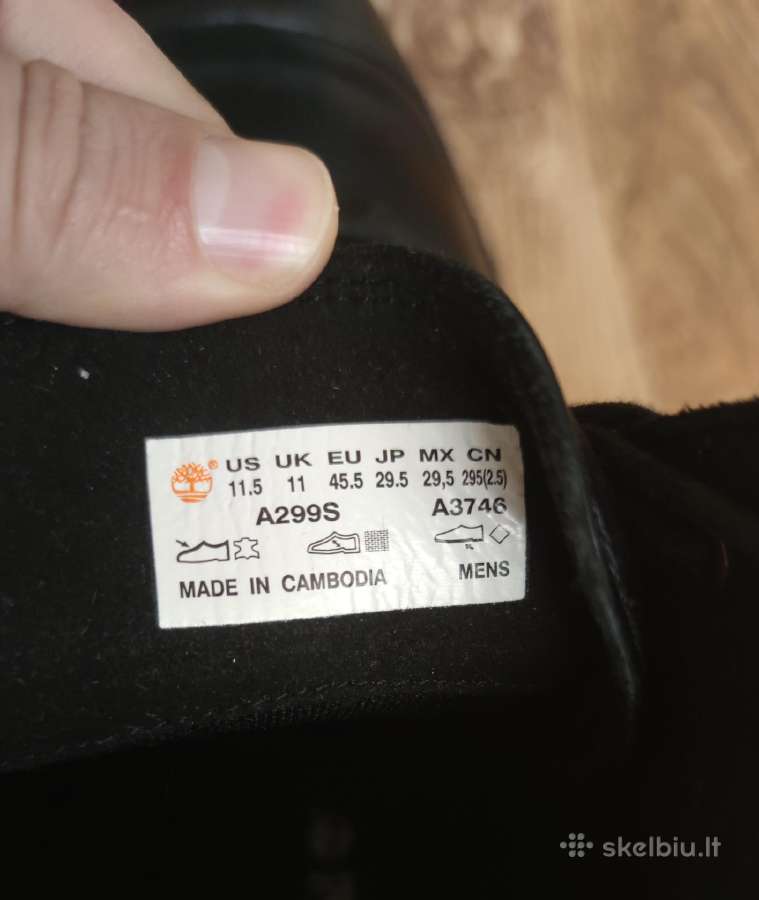 Timberland juodi odiniai auliniai batai 45.5 dydis - nuotraukos Nr. 6