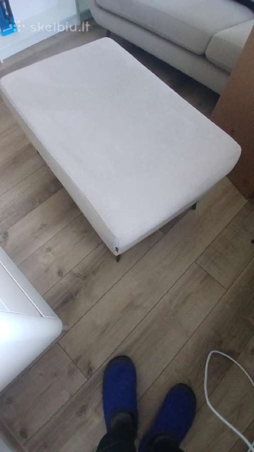 Moderni 3 vietų sofa su dideliu pufu - nuotraukos Nr. 5