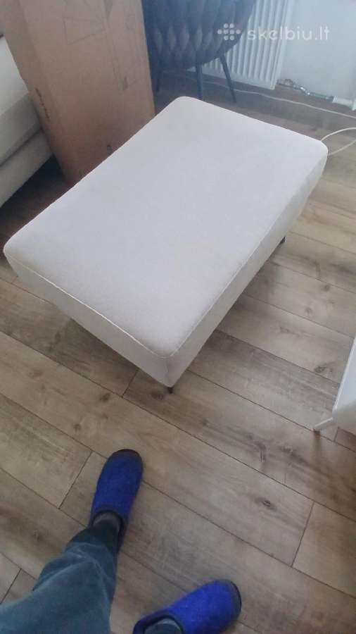 Moderni 3 vietų sofa su dideliu pufu - nuotraukos Nr. 6