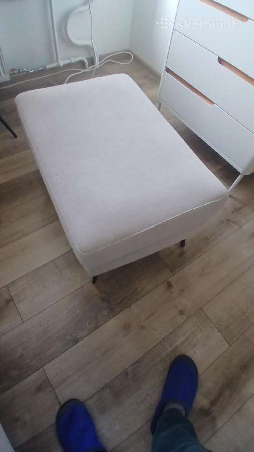 Moderni 3 vietų sofa su dideliu pufu - nuotraukos Nr. 7