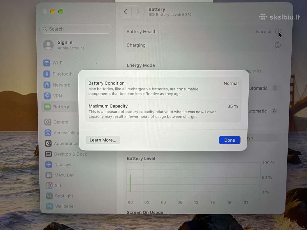 Apple MacBook Pro 2021 16 / M1 Max / 32gb /1tb #1 - nuotraukos Nr. 8