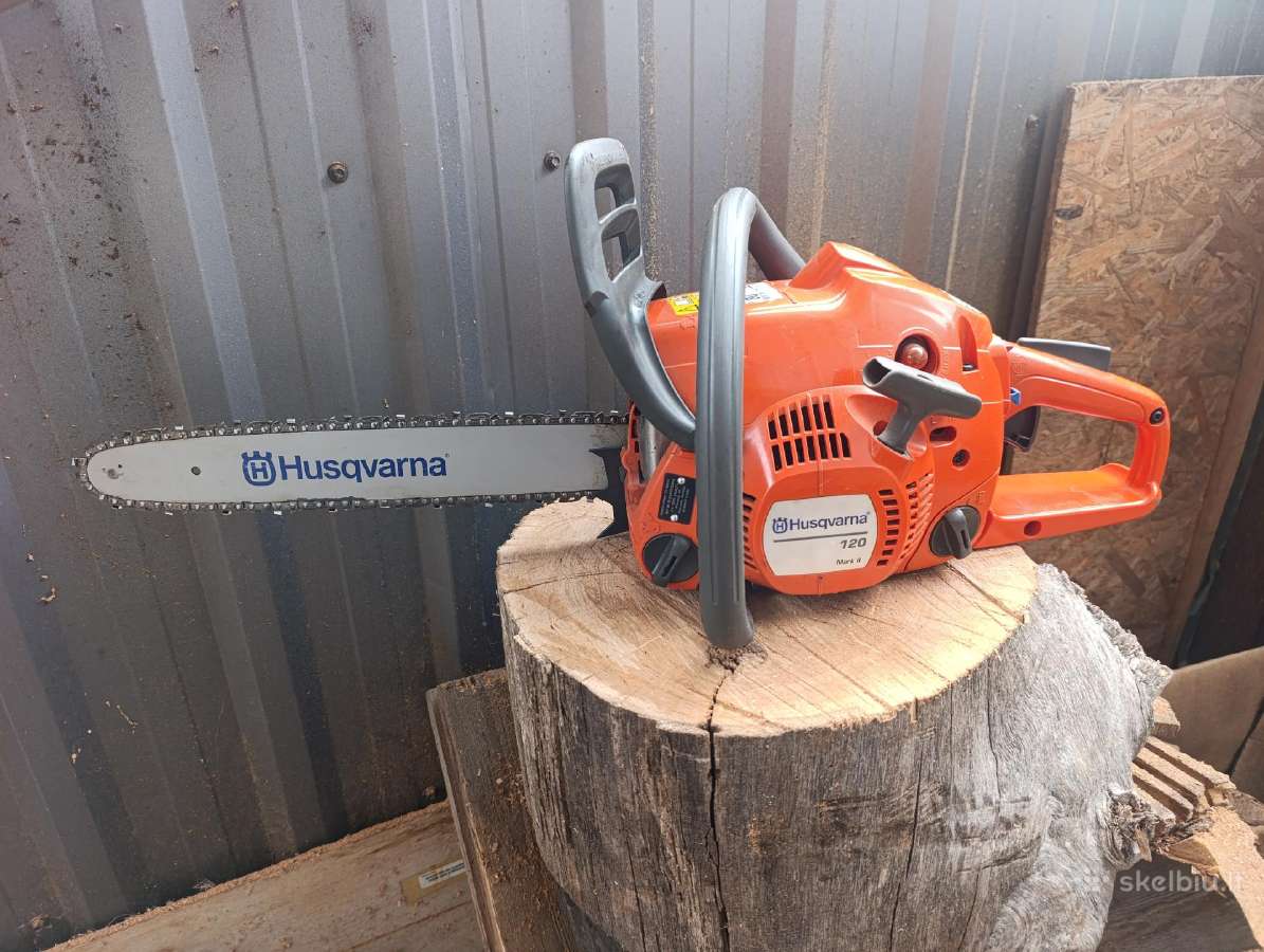 Pjūklai Husqvarna 450 ir Husqvarna 120 - nuotraukos Nr. 6