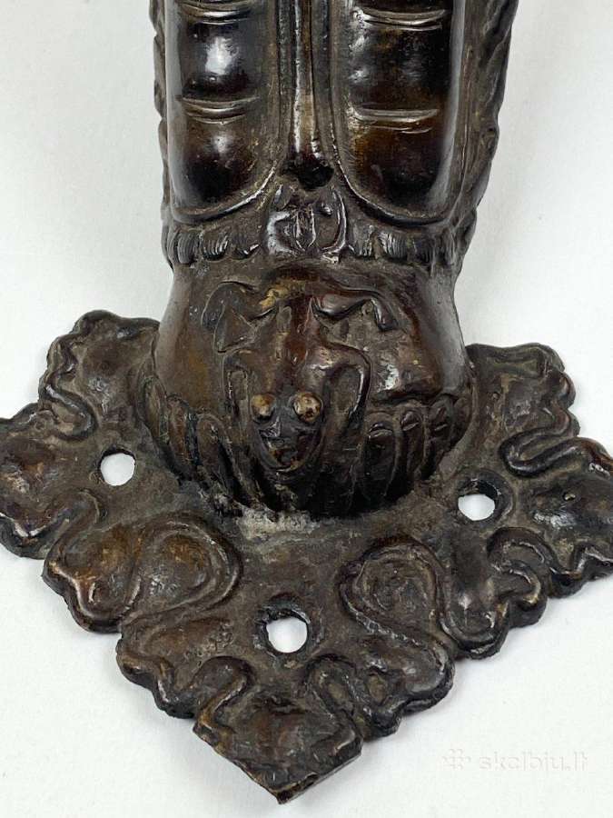 Bronzinės rytietiškos rankenos 2 vnt. Komplektas - nuotraukos Nr. 8