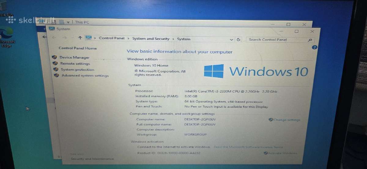 Dell vestro 3550 - nuotraukos Nr. 4