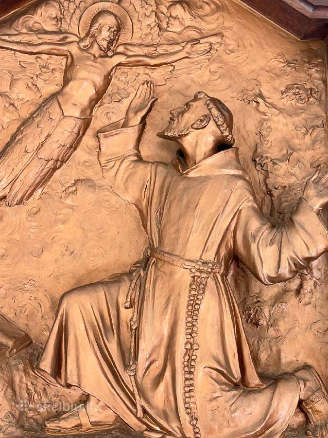 Šv. Antanas Paduvietis ir Jėzus Kristus. Bareljefa - nuotraukos Nr. 7