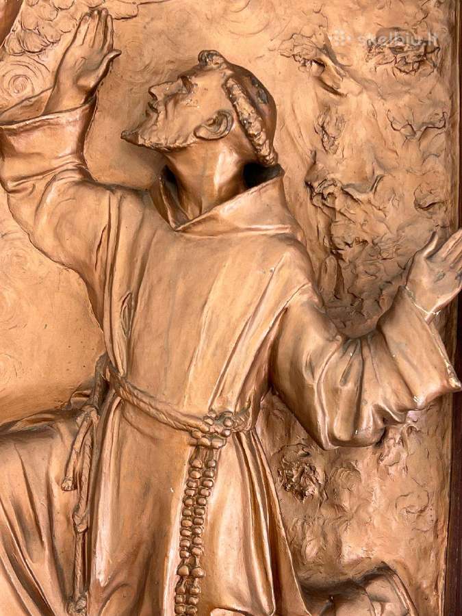 Šv. Antanas Paduvietis ir Jėzus Kristus. Bareljefa - nuotraukos Nr. 9