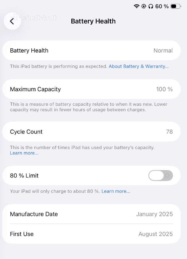 iPad Air 11 M3 128 GB Wi-fi - nuotraukos Nr. 5