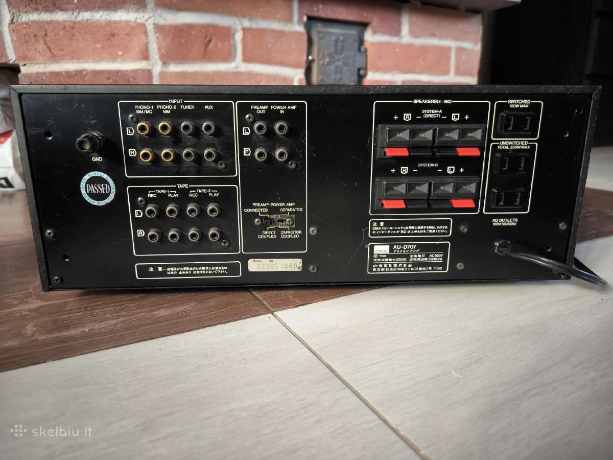 Sansui Au-d 707 stiprintuvas - nuotraukos Nr. 6