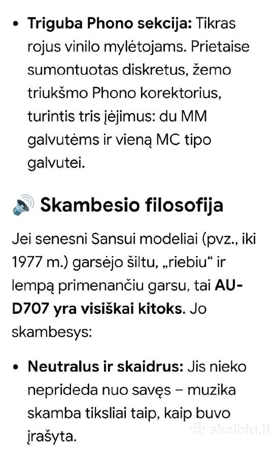 Sansui Au-d 707 stiprintuvas - nuotraukos Nr. 12