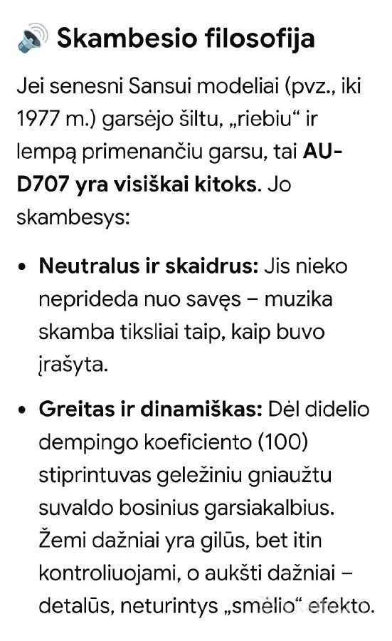 Sansui Au-d 707 stiprintuvas - nuotraukos Nr. 14