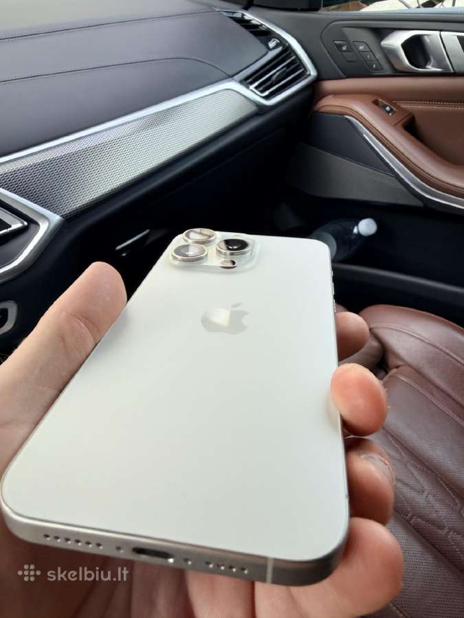 Idealus iPhone 15 pro max white - nuotraukos Nr. 5
