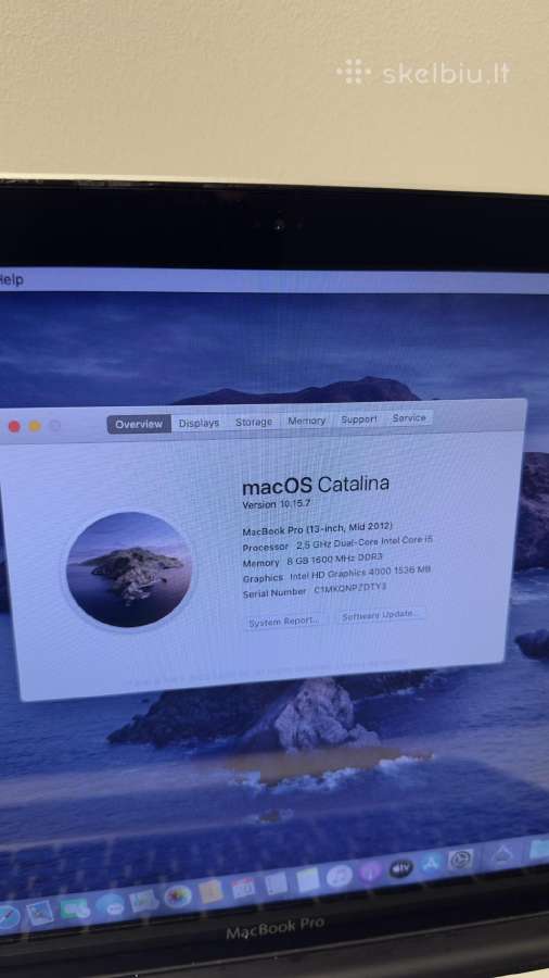 Apple MacBook Pro 13 2012 A1278 – su defektais - nuotraukos Nr. 10