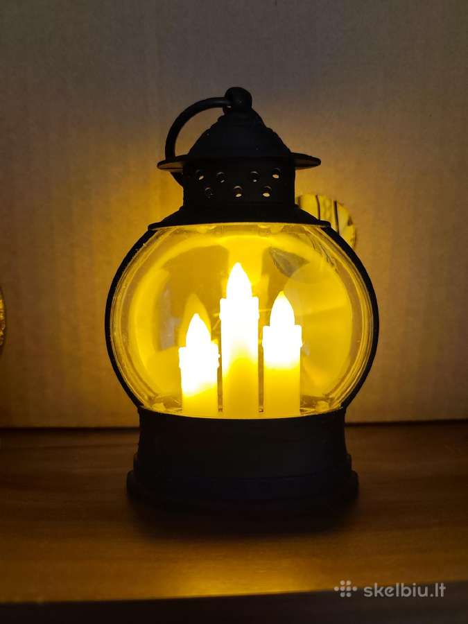 Mini dekoratyvinis LED žibintas su žvakių imitaci - nuotraukos Nr. 5