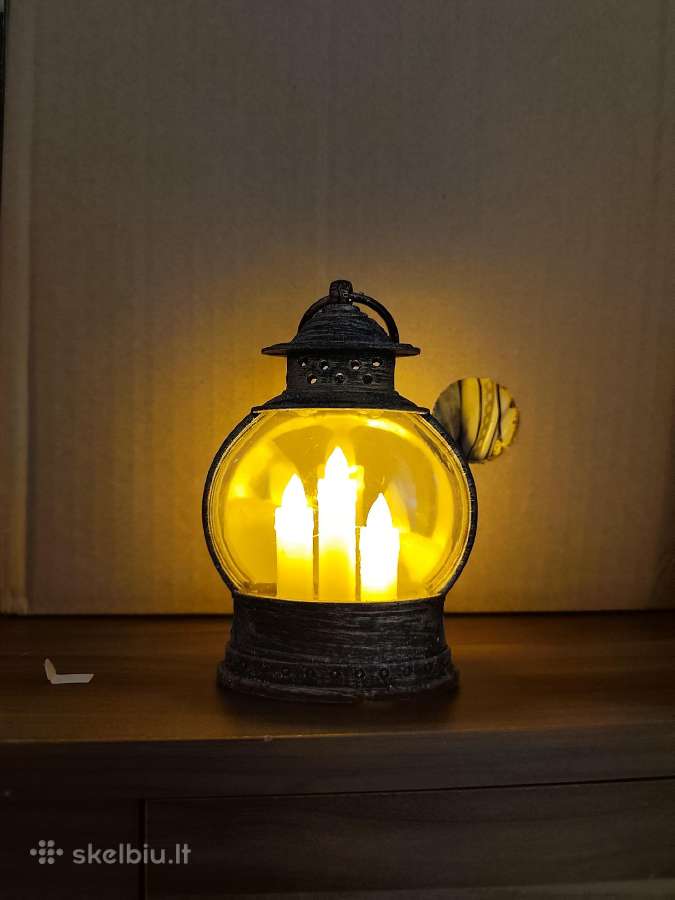 Mini dekoratyvinis LED žibintas su žvakių imitaci - nuotraukos Nr. 7