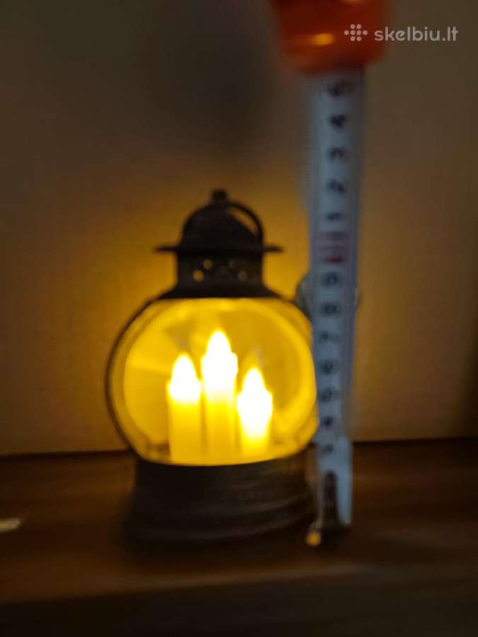Mini dekoratyvinis LED žibintas su žvakių imitaci - nuotraukos Nr. 8