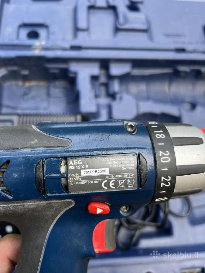 Aeg Bs 12 X-r akumuliatorinis suktuvas - nuotraukos Nr. 2