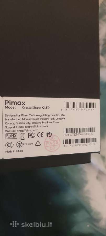 Pimax Crystal Super Qled uzblokuotas - nuotraukos Nr. 11
