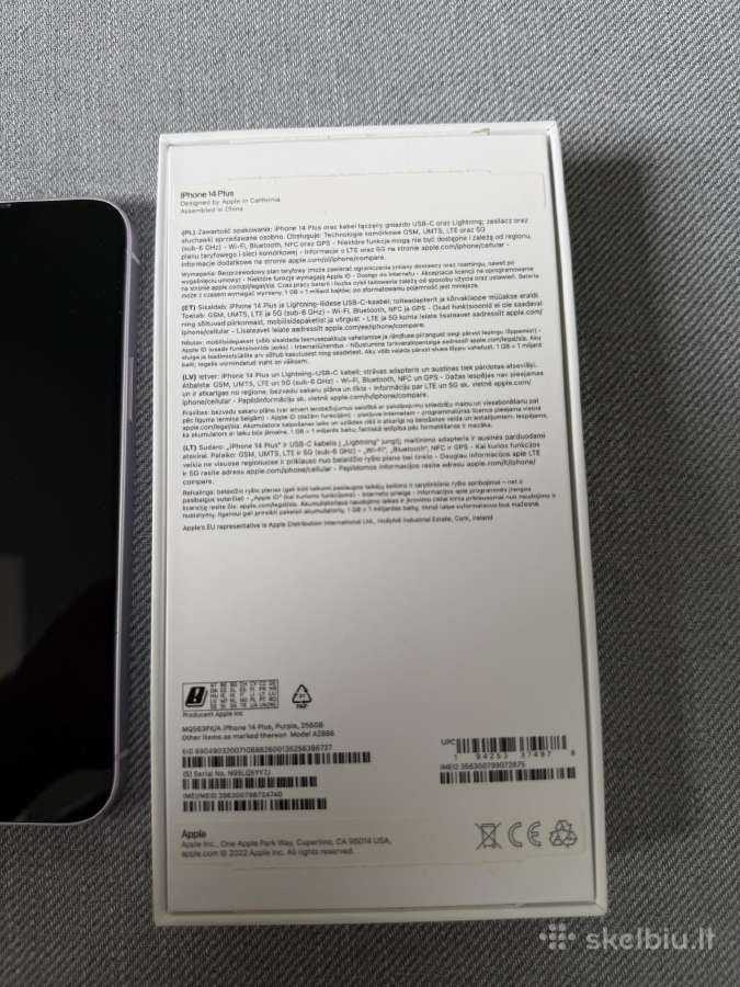 iPhone 14 plus 256gb - nuotraukos Nr. 3