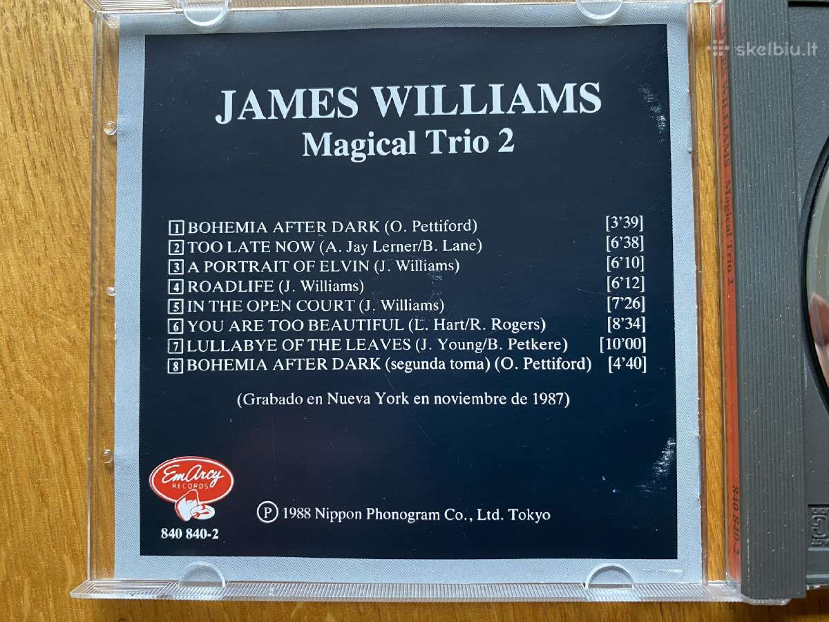 Originalus James Williams – Magical Trio 2 CD - nuotraukos Nr. 4