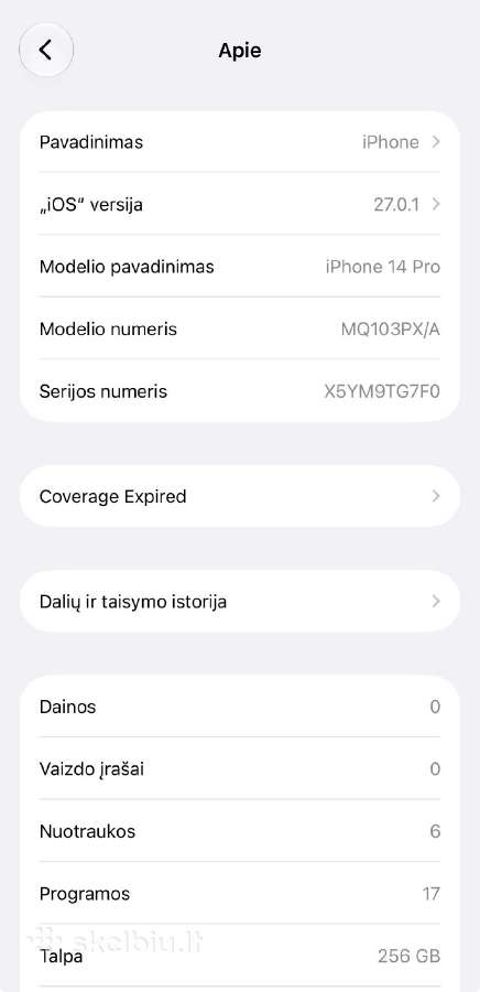 iPhone 14 Pro - su 256gb! - nuotraukos Nr. 7