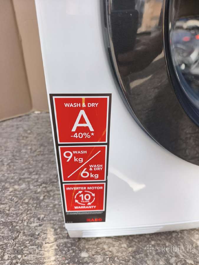 Skalbimo mašinos su džiovinimu Aeg heating pump - nuotraukos Nr. 2