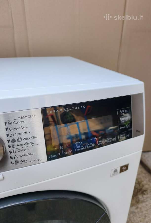 Skalbimo mašinos su džiovinimu Aeg heating pump - nuotraukos Nr. 3